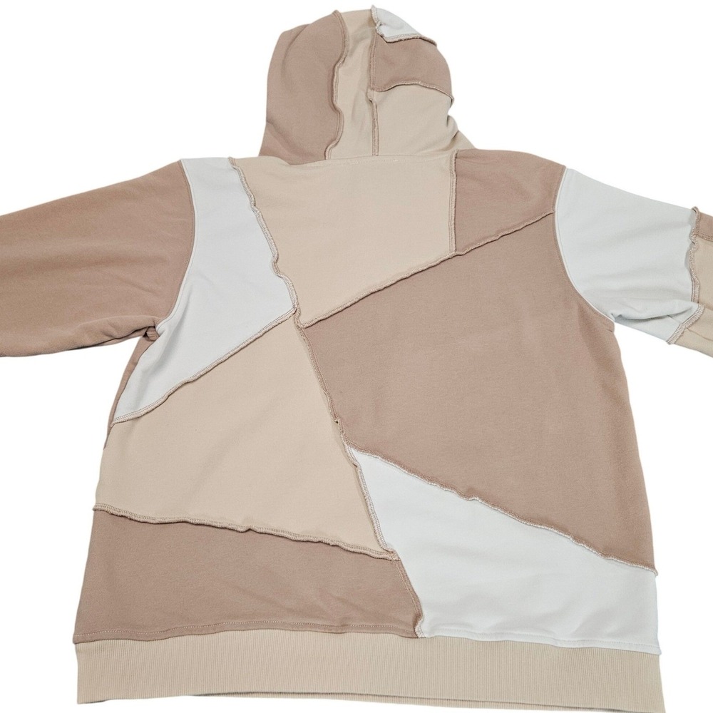 UGG Patchwork Hoodie Jogger Set Medium Neutral Co… - image 3